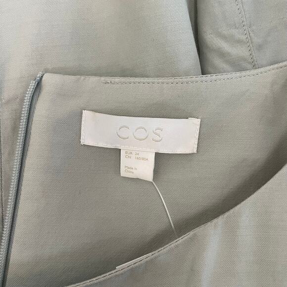 COS | Women's Light Green Short Sleeve Dress | Size: XS - Picture 5 of 11